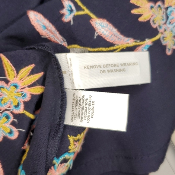 LOFT 💙💛NWT❤💜 Size XS Navy Swing Dress! 💙💚💙 - Picture 15 of 16